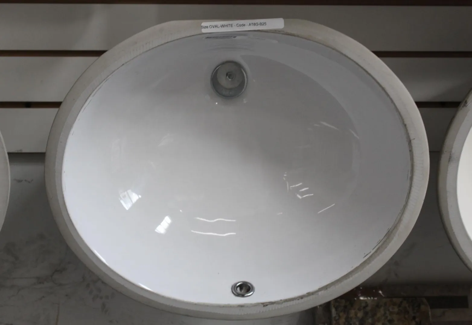Sink Oval Vanity Sink - White